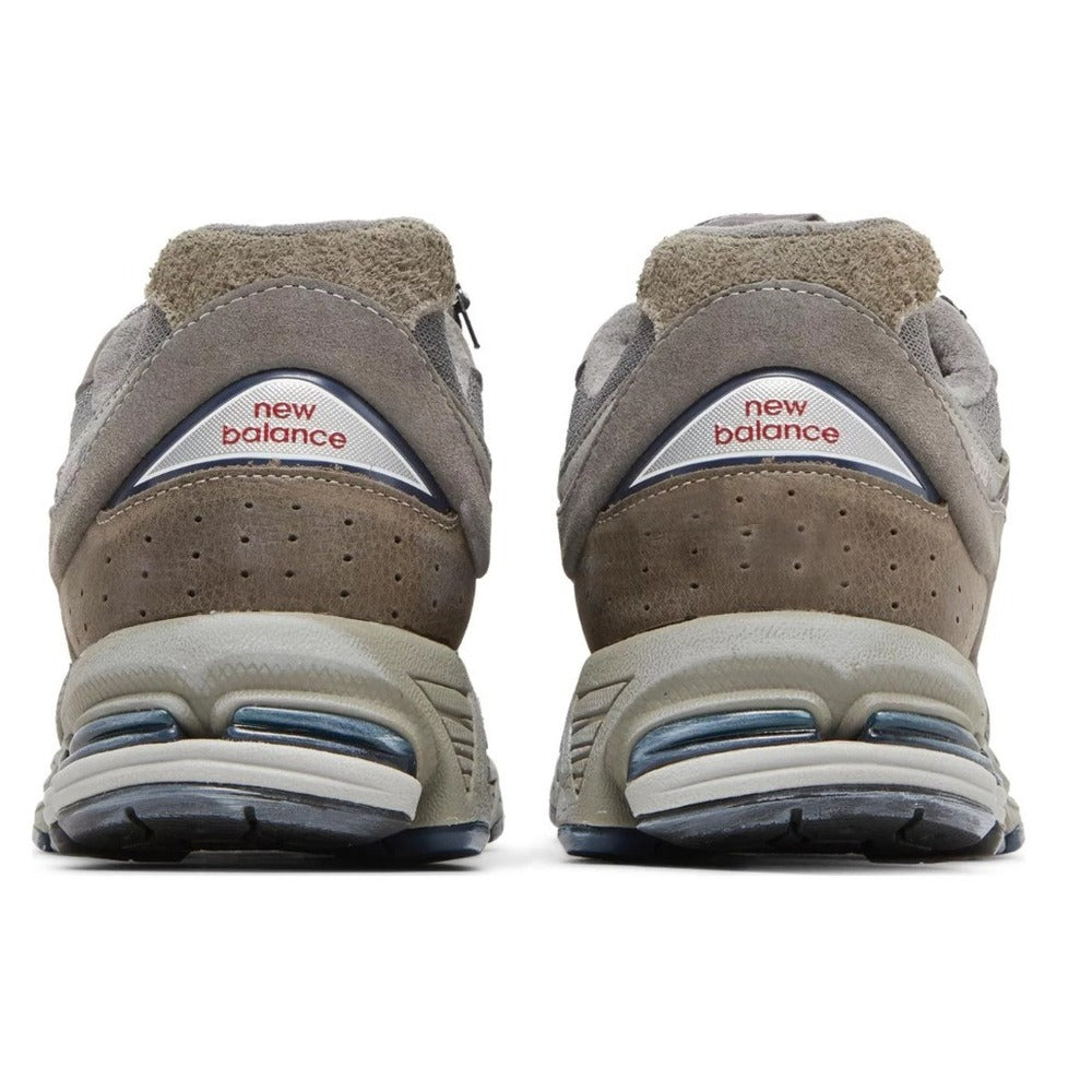 New Balance 2002R Grey Brown Pouch