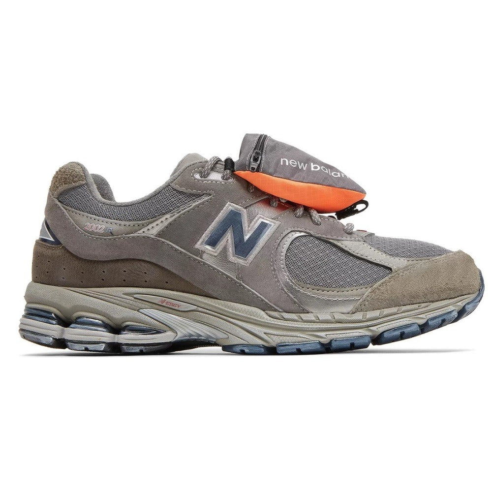 New Balance 2002R Grey Brown Pouch