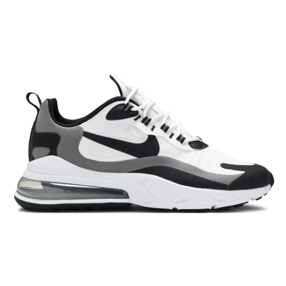 Nike Air Max 270 React White Black Metallic Pewter
