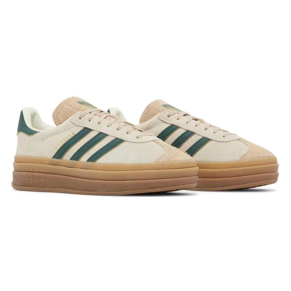 Adidas Gazelle Bold Magic Beige Collegiate Green